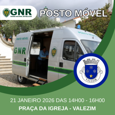 GNR vai estar em Valezim com Posto M&oacute;vel no dia 21 de janeiro